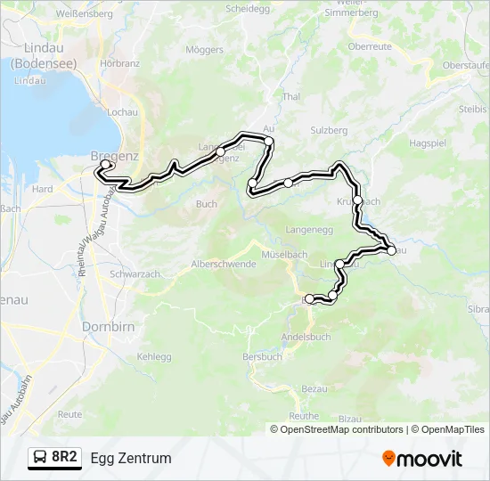 8R2 Bus Line Map