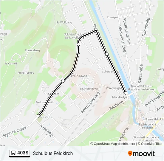 403S Bus Line Map