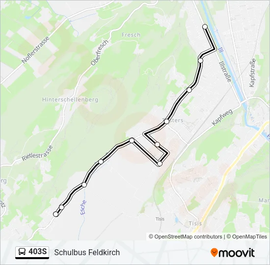403S Bus Line Map