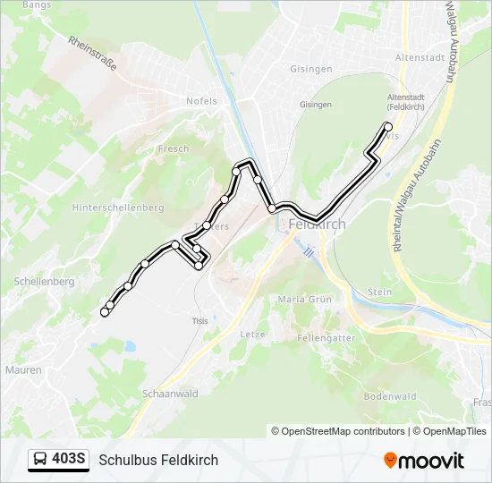 403S Bus Line Map