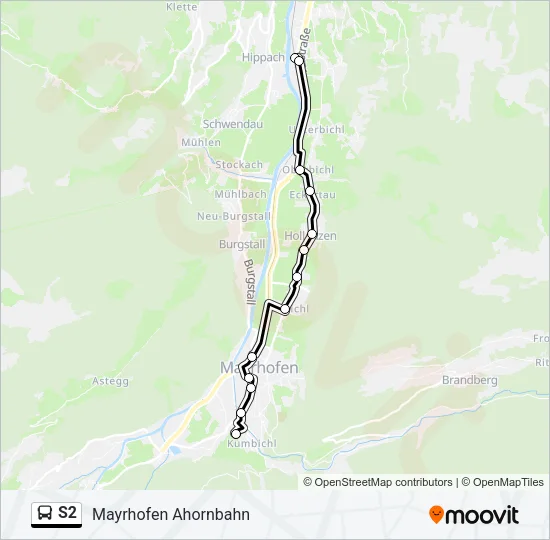 S2 Bus Line Map