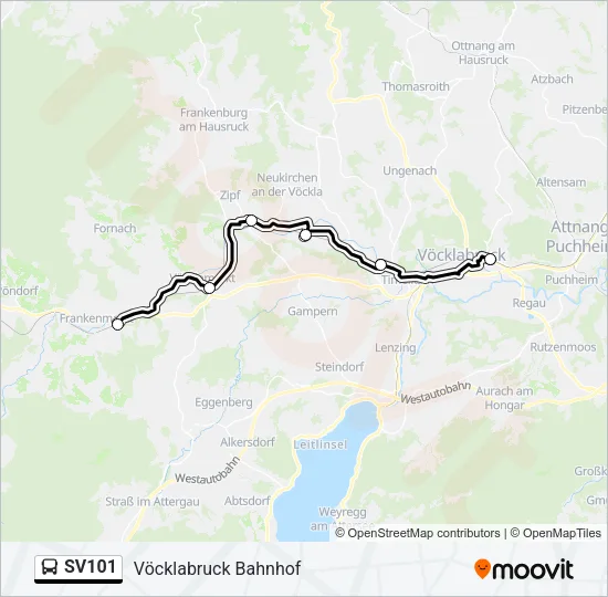SV101 Bus Line Map