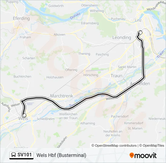 SV101 Bus Line Map