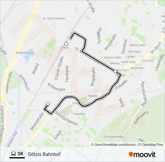 SK Bus Line Map