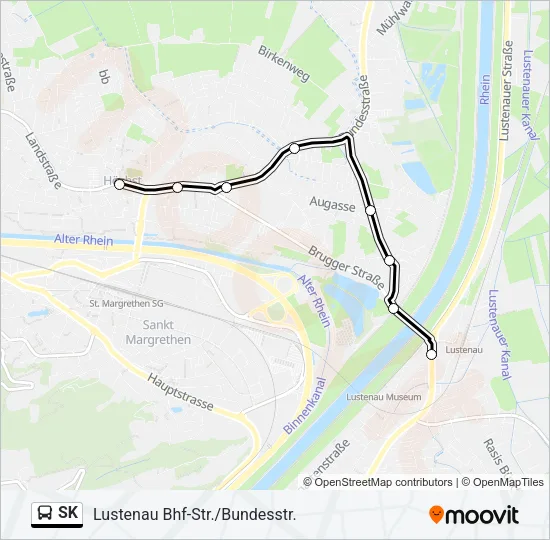 SK Bus Line Map