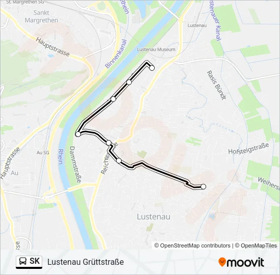 SK Bus Line Map