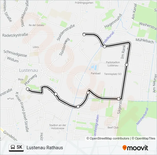 SK Bus Line Map