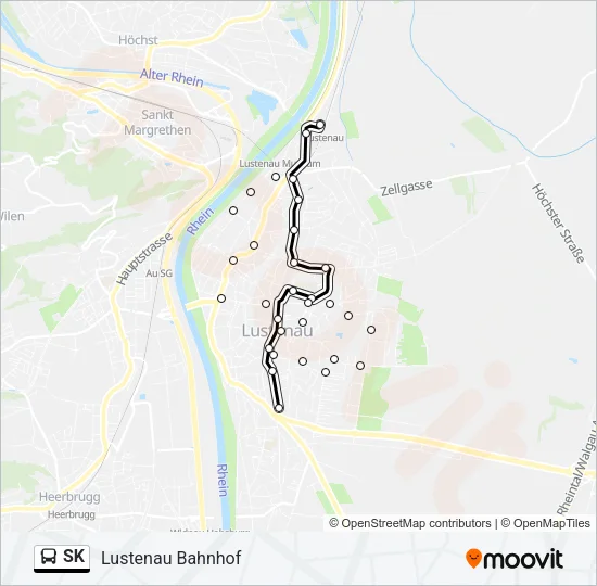 SK Bus Line Map