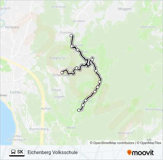 SK Bus Line Map