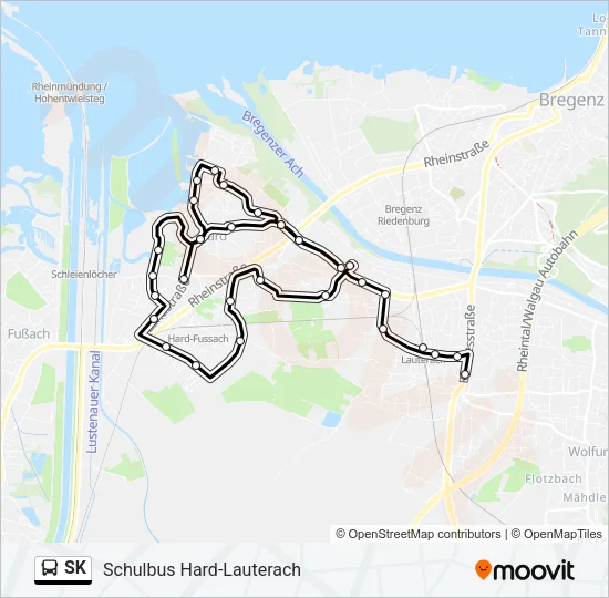 SK Bus Line Map