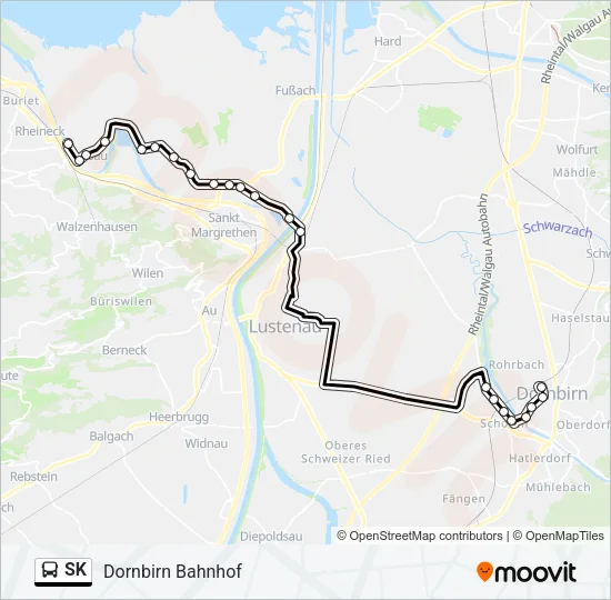 SK Bus Line Map