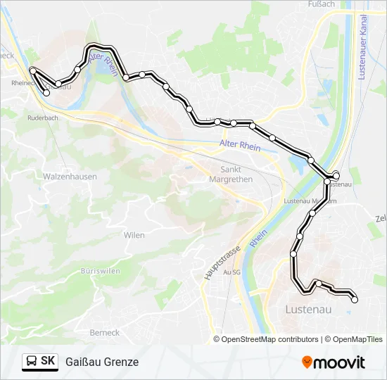 SK Bus Line Map