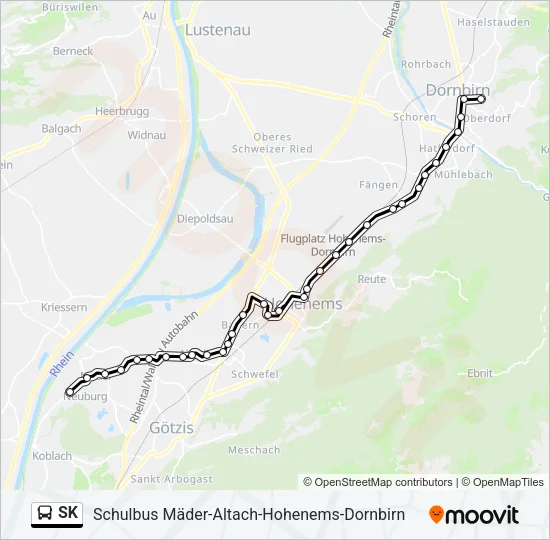 SK Bus Line Map