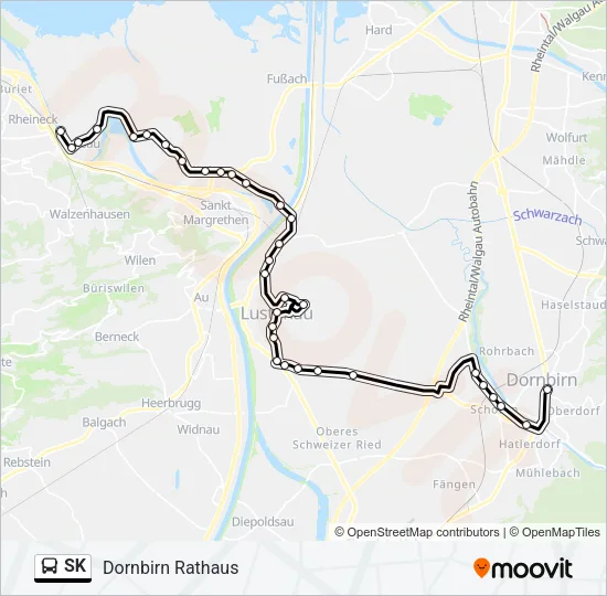 SK Bus Line Map