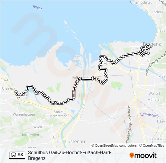 SK Bus Line Map