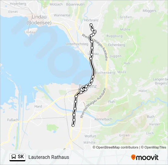 SK Bus Line Map