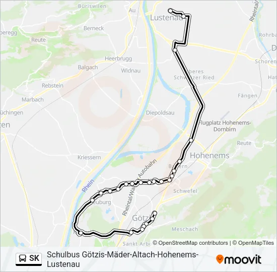 SK Bus Line Map