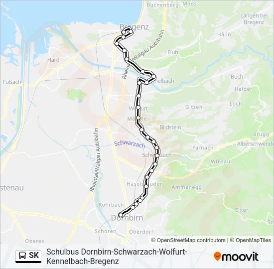 SK Bus Line Map