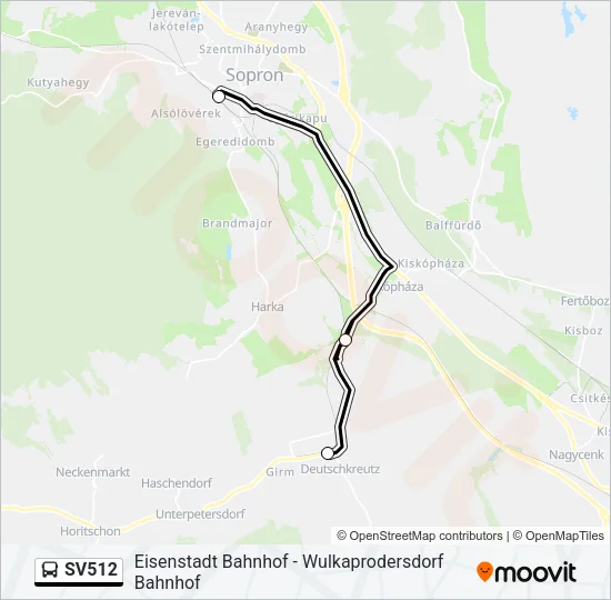 SV512 Bus Line Map
