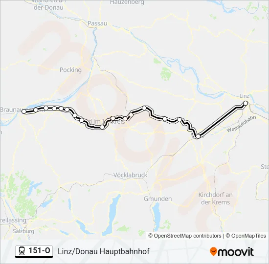 151-O Train Line Map
