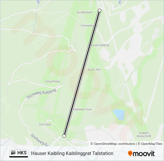 HKS Funicular Line Map