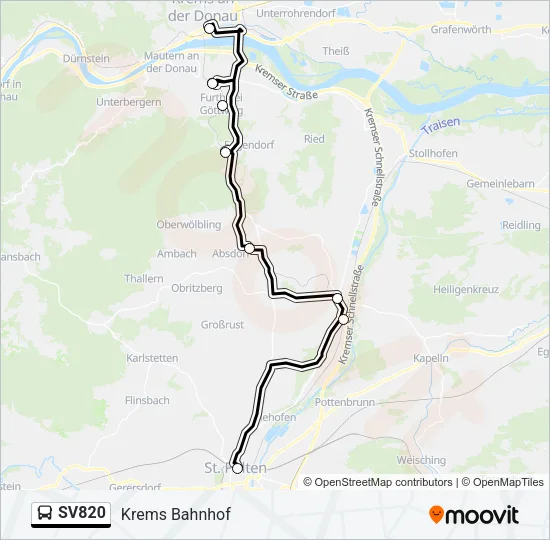 SV820 Bus Line Map