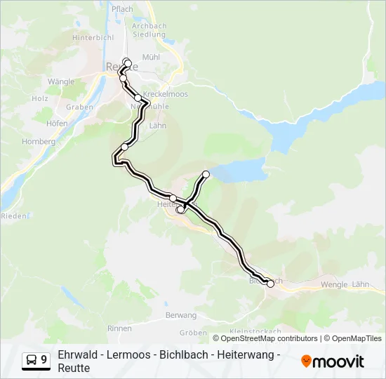 9 Bus Line Map