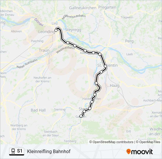 S1 Train Line Map