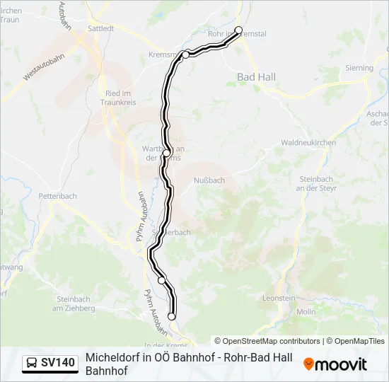 SV140 Bus Line Map