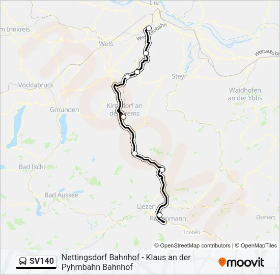 SV140 Bus Line Map