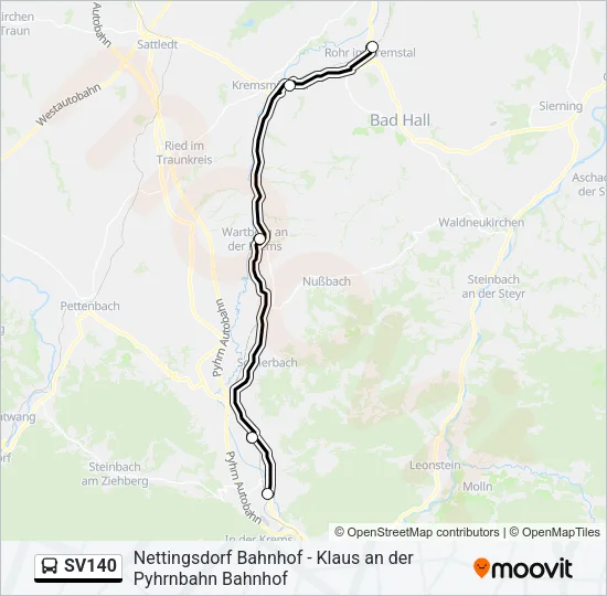 SV140 Bus Line Map