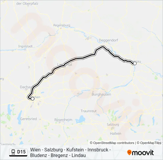 D15 Train Line Map