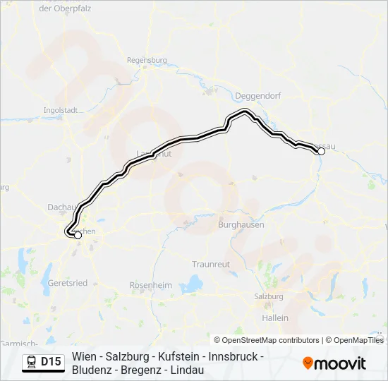 D15 Train Line Map
