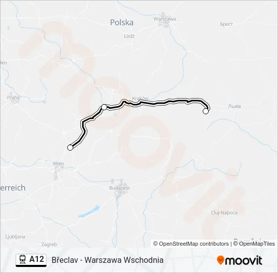 A12 Train Line Map