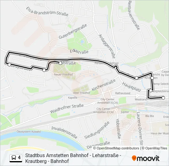4 Bus Line Map