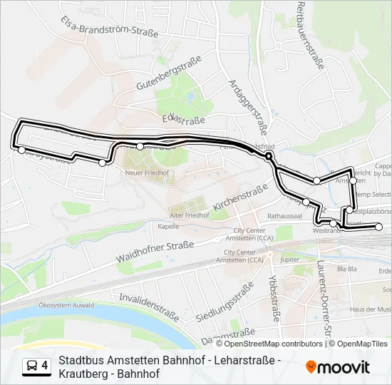 4 Bus Line Map