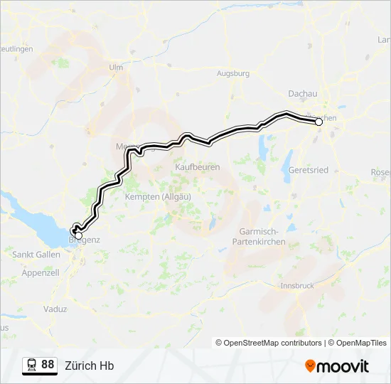 88 Train Line Map