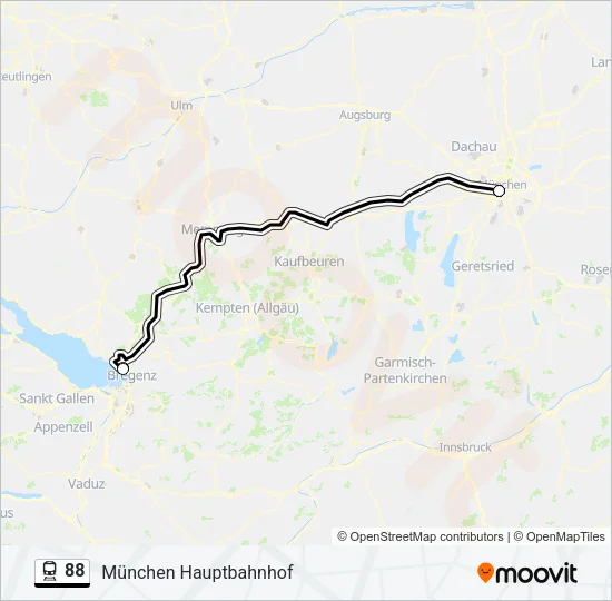 88 Train Line Map