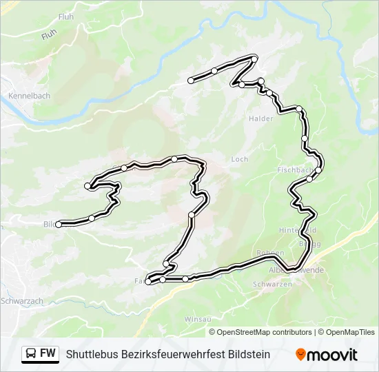 FW Bus Line Map