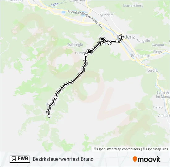 FWB Bus Line Map
