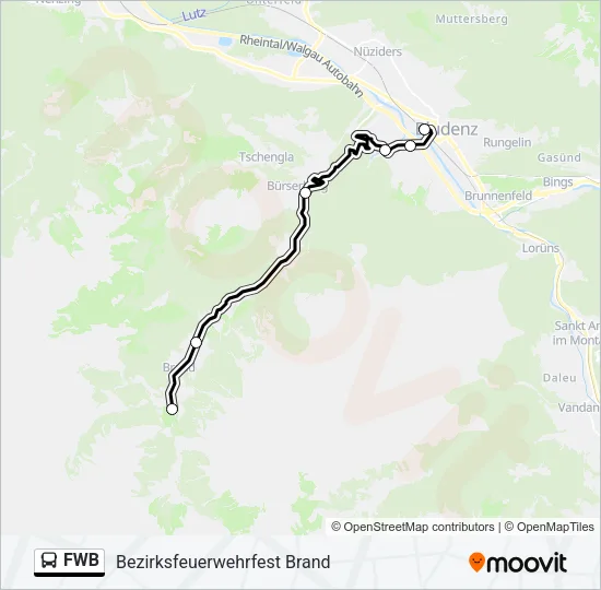 FWB Bus Line Map