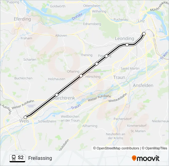 S2 Train Line Map