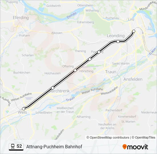 S2 Train Line Map