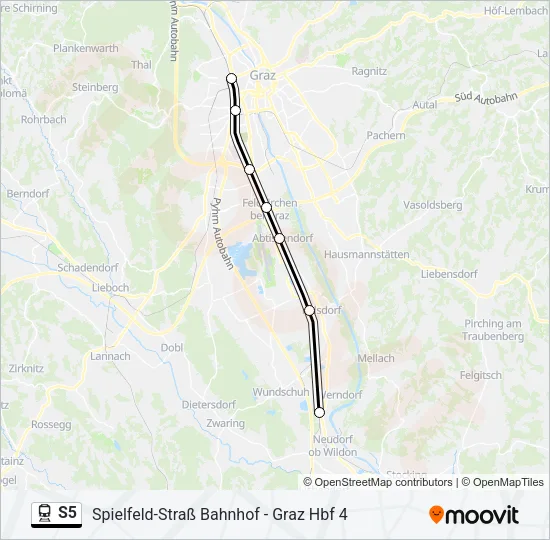 S5 Train Line Map