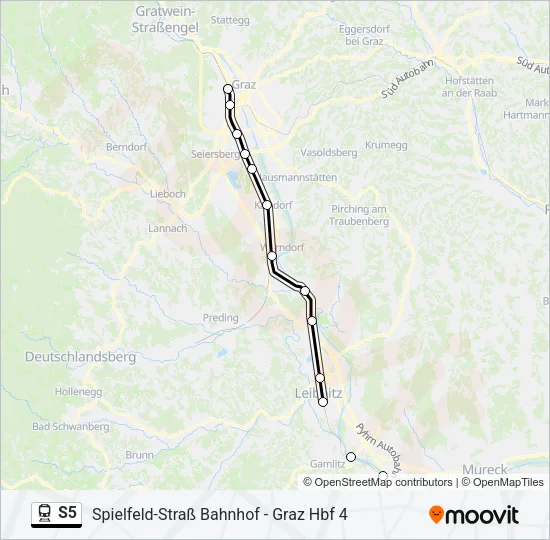 S5 Train Line Map