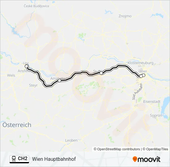CH2 Train Line Map