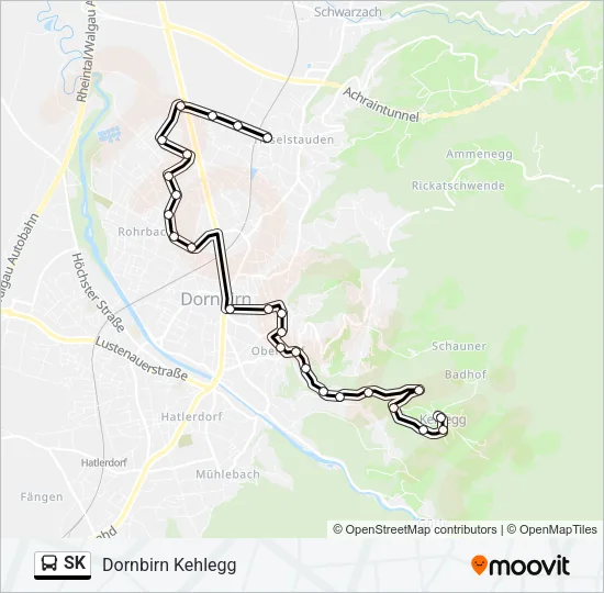 SK Bus Line Map