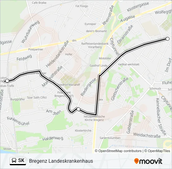 SK Bus Line Map