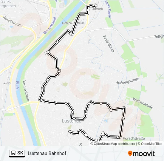 SK Bus Line Map