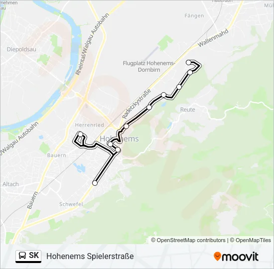SK Bus Line Map
